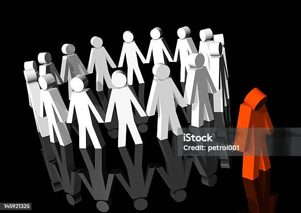 An Example Of A Model Being Excluded Stock Photo - Download Image Now - Apartheid, Racism, Exclusion