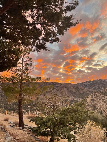 Sunset in Wrightwood, California