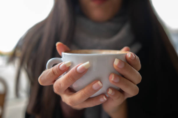 istock Crop female with cup of coffee 1459214990