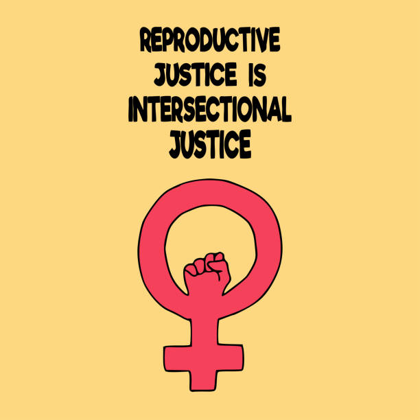 Vector illustration in doodle style concept on the theme of reproductive justice.
Female symbol with a fist with qoute undefined family planning together stock illustrations