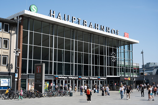Cologne, Germany - June 29, 2022: Hauptbahnhof, the Central Station in Cologne.