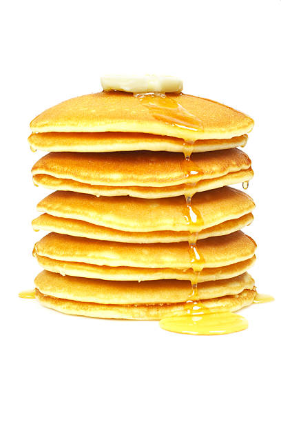 istock Pancakes with syrup and butter 145921628
