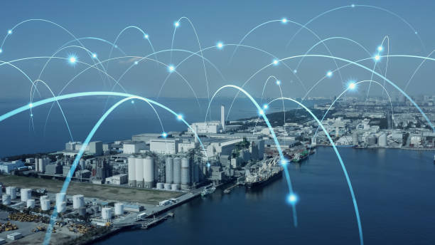 istock Smart city and communication network concept. 5G. LPWA (Low Power Wide Area). Wireless communication. 1459219055