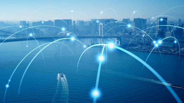 istock Smart city and communication network concept. 5G. LPWA (Low Power Wide Area). Wireless communication. 1459219080