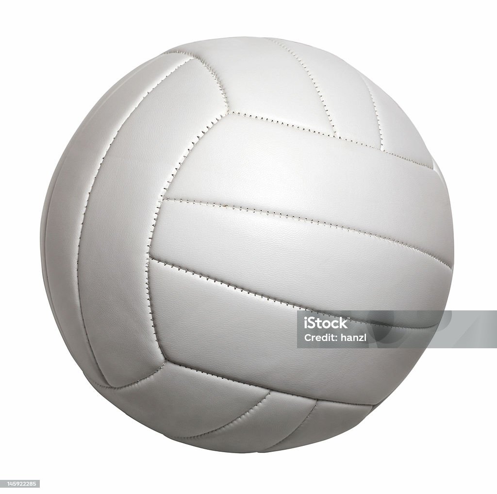 volleyball isolated White volleyball isolated on a white background Volleyball - Ball Stock Photo