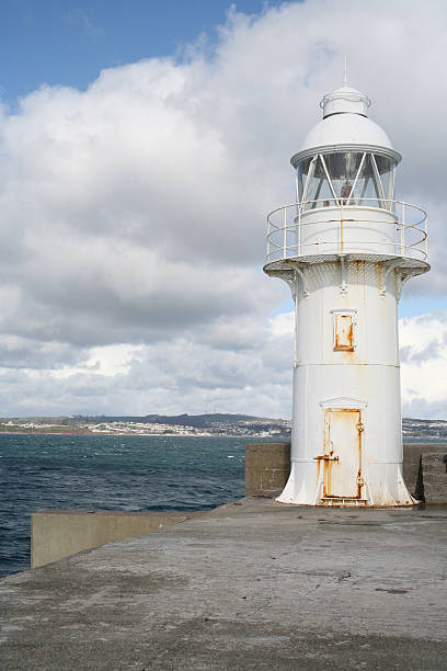 istock Lighthouse at the end of a Pier 145922381