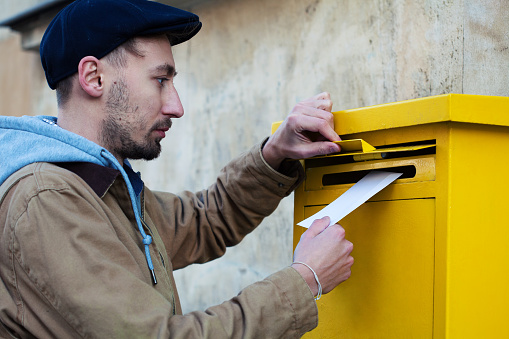 A mailbox in front of a home is a symbol of communication, connection, and community. It represents the exchange of ideas, information, and goods between individuals and groups