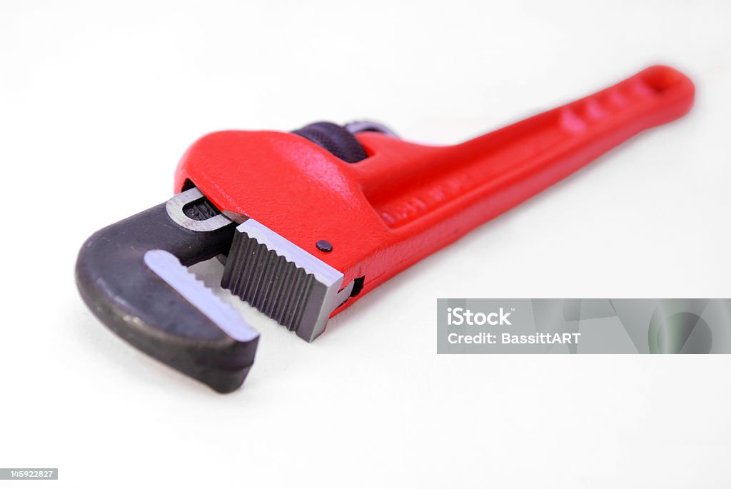 Pipe Wrench ajustável - Foto de stock de Cano royalty-free