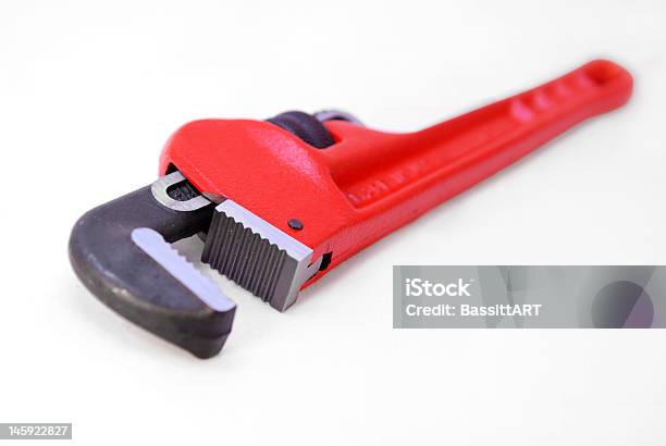 Foto de Pipe Wrench Ajustável e mais fotos de stock de Cano - Cano, Ferro Fundido, Agarrar