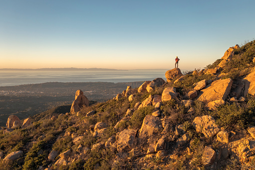 The trails in the mountains above Santa Barbara allow access to wonderful views of the Santa Barbara channel.