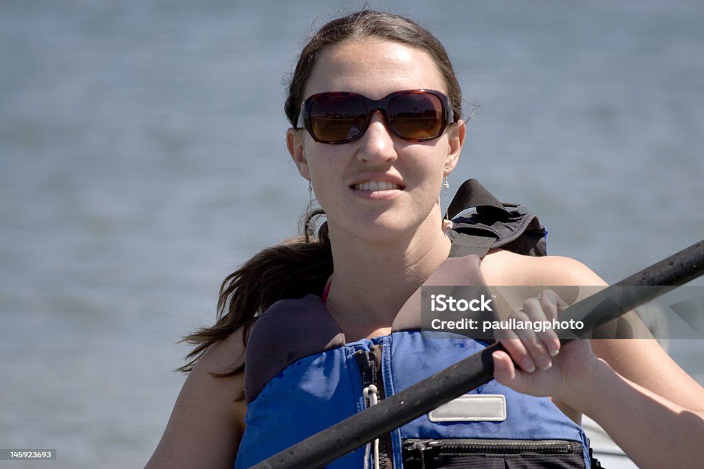 Donna kayak - Foto stock royalty-free di Acqua