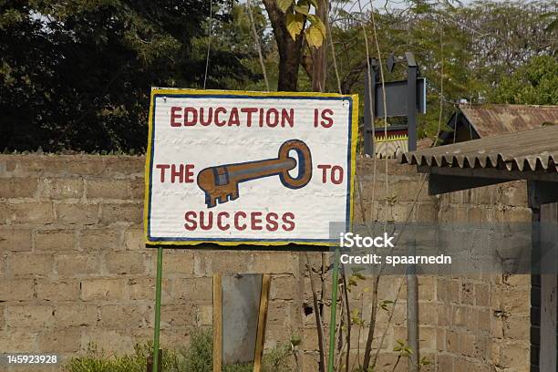 Zambia Education Sign At School Stock Photo - Download Image Now - Africa, Education, Horizontal