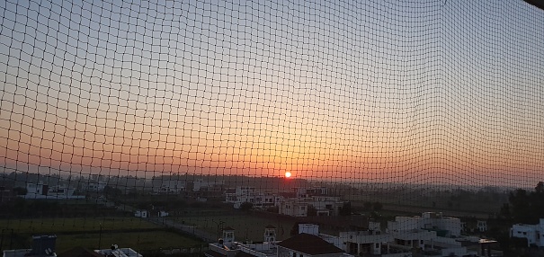 Beautiful sunrise. Photo taken at Moradabad, UP,  India.