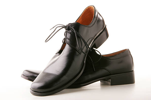 istock Pair of classic black shoes 145923995