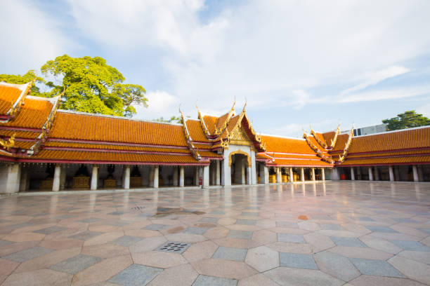 istock Beautiful Thai MArble Buddhist Temple Wat Benjamaborphit, temple in Bangkok 1459241938