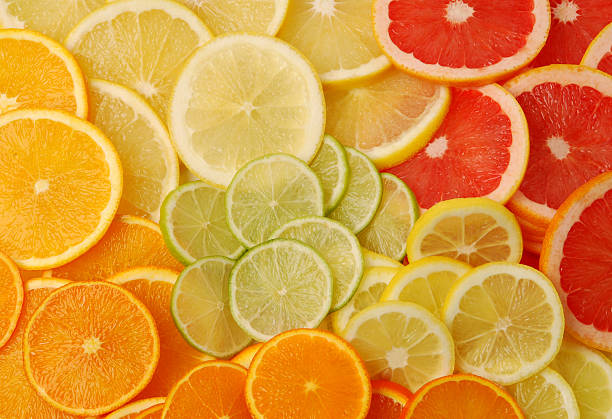 istock Sliced citrus fruits 145924276