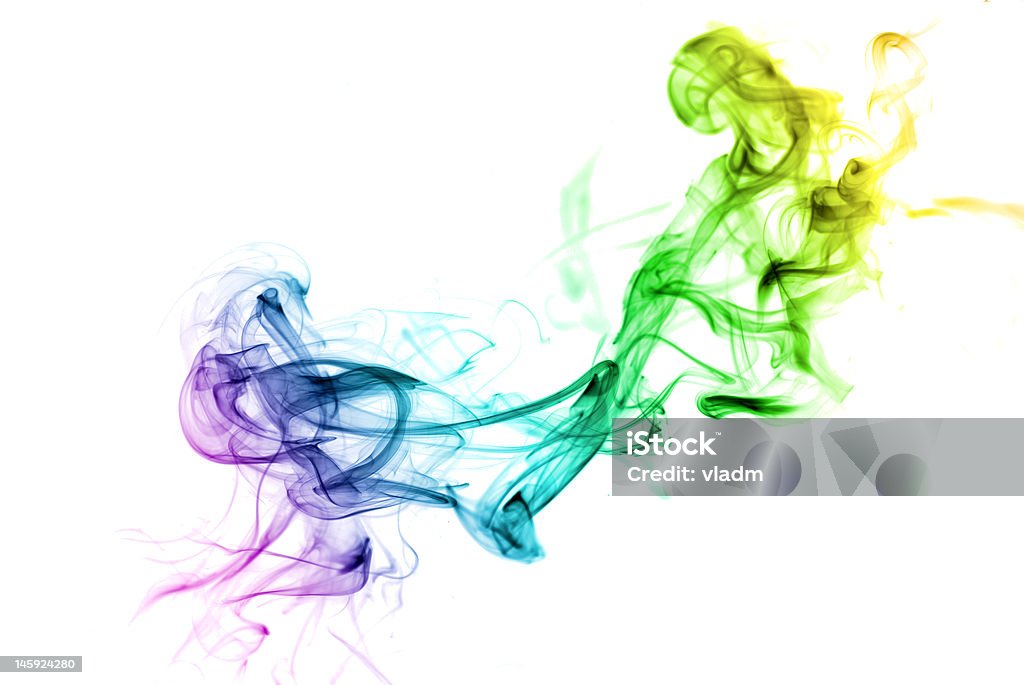 Arco-íris colorido de Fumo - Royalty-free Onda Sonora Foto de stock