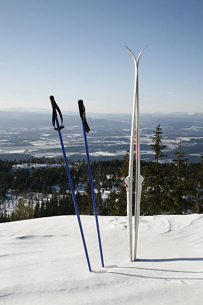 Cross Country Skiing stock photo