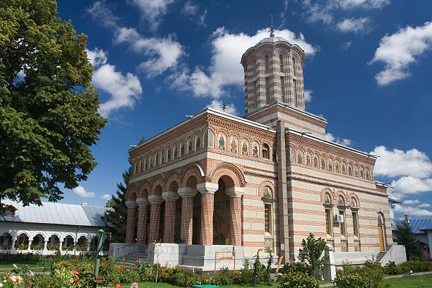 Romanian Orthodox Monastery stock photo