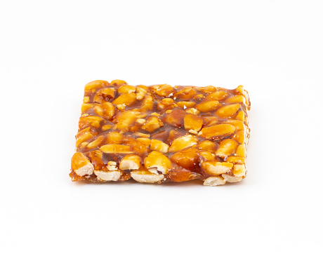 Indian Traditional Popular Sweet Food Chikki is a Made From Peanuts And Jaggery