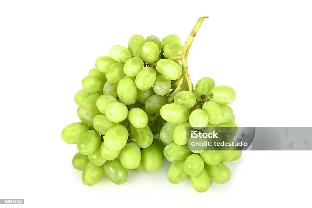 Pęk zielonych winogron - Zbiór zdjęć royalty-free (Bez ludzi)