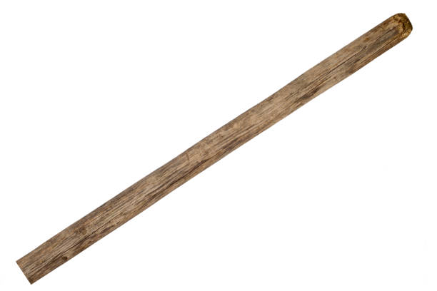 istock Old wooden handle for agricultural tools. 1459253563