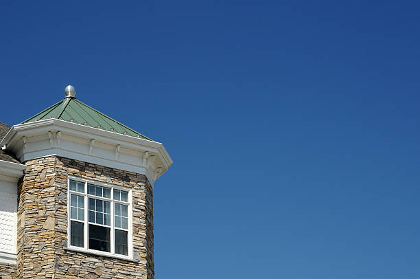 istock Top-floor apartment with turret tower 145925423