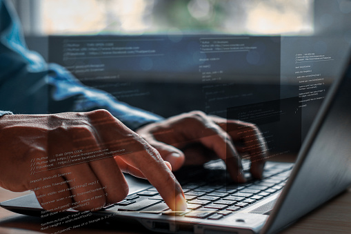 Digital Technology Software Development Concept Coding Programmer ...
