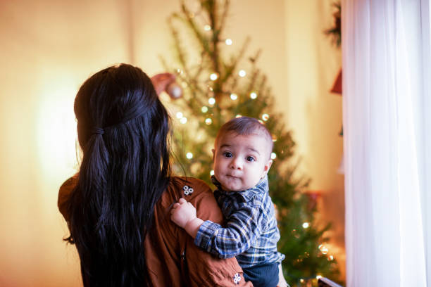 istock Christmas Baby Boy and Mother 1459256923