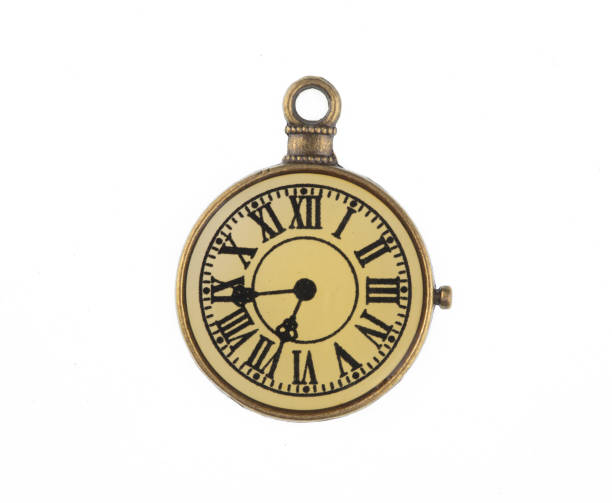 istock vintage yellow clock face isolated on white background 1459257757