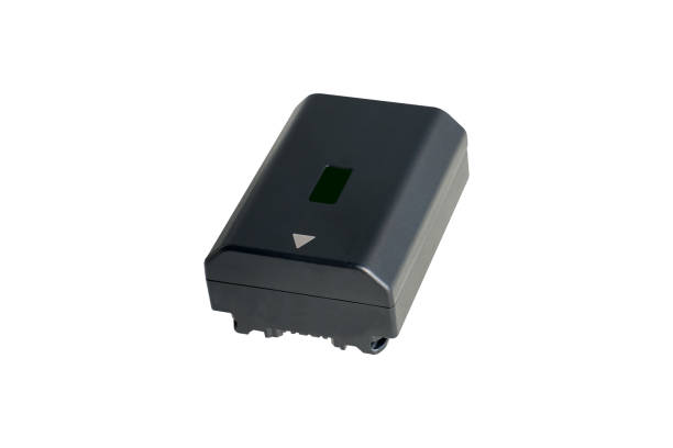 istock Mirrorless camera battery isolated on white background. 1459259118