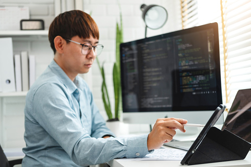 Developing Programmer Development Website Design And Coding ...
