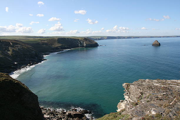 Costa de Tintagel - fotografia de stock