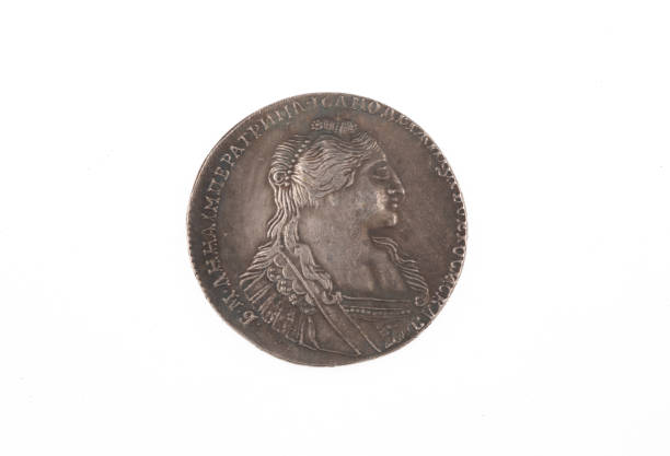 istock tsarist russian coin isolated on white background 1459266093