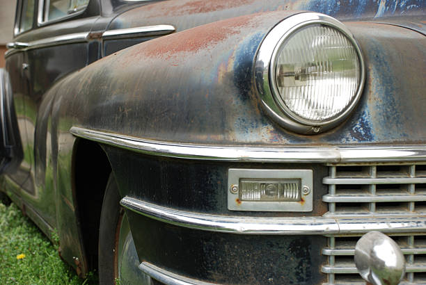 istock Close up of old car 145927234