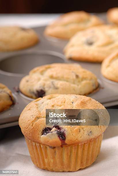 Fresco Quente Muffins Muffin De Mirtilo Em Um Recipiente - Fotografias de stock e mais imagens de Alimentação Saudável