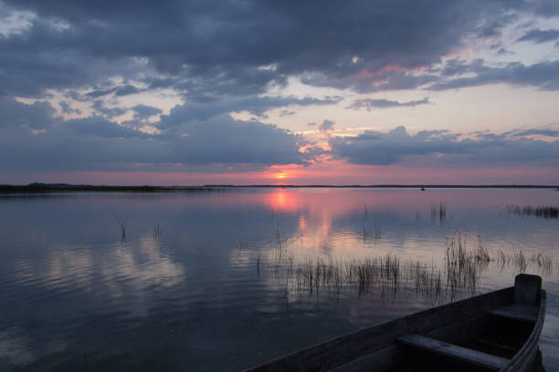 istock Floating in boat on lake landscape photo 1459276149