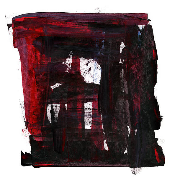 istock Black and red abstract painting 145928685