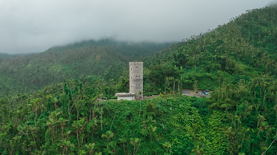 The Yokahu Tower at El Yunque National Forest in Puerto Rico