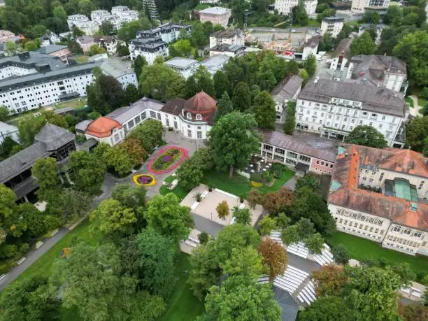 Photo of Bad Reichenhall spa town Bavaria Germany drone aerial view