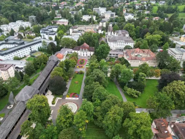 Photo of Bad Reichenhall spa town Bavaria Germany drone aerial view