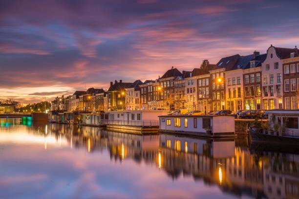 istock Mesmerizing sunset view over Kermis at Middelburg, Zeeland, The Netherlands 1459295341