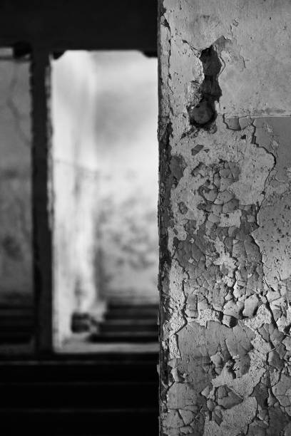 Close up of damaged wall