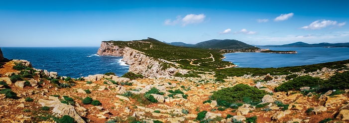 A beautiful shot of Sardinia island on a sunny day