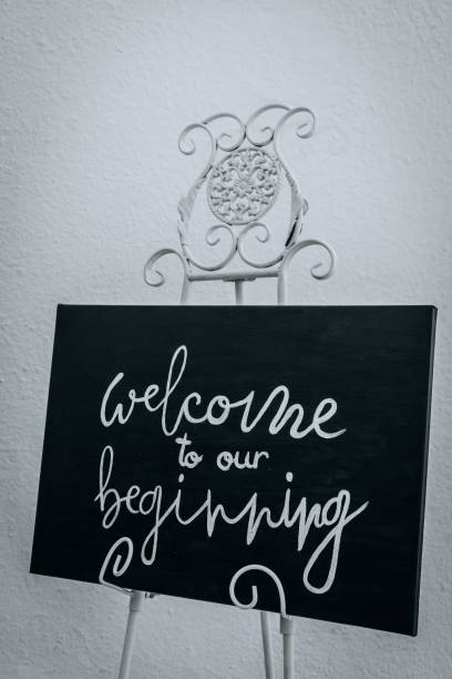 istock Vertical grayscale of a black board with writing 