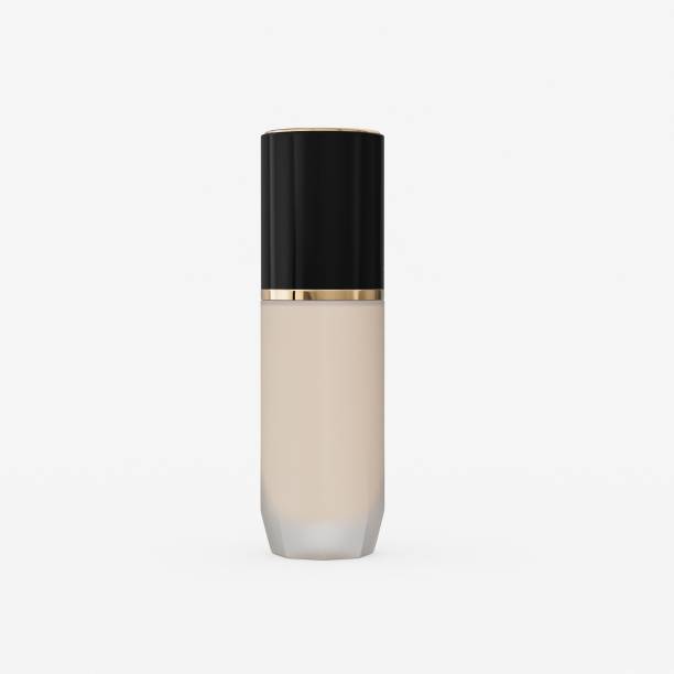 istock 3D rendering of a liquid foundation in a bottle isolated on a white background 1459302125