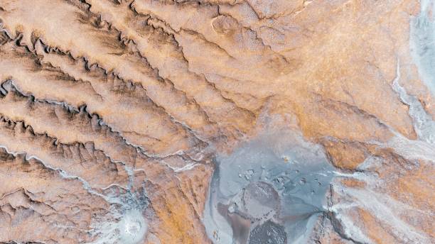 istock Top view of a geological formation under a sunny sky 1459303609