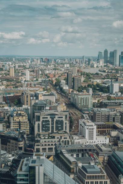 istock Urban scenery of a city under a cloudy sky 1459303669