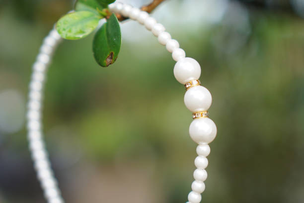 жемчужный - black pearl pearl horizontal necklace стоковые фото и изображения