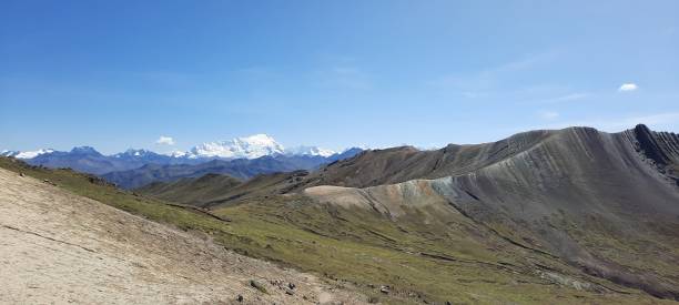istock Panoramic shot of a mountainous landscape under the bright sky 1459305415
